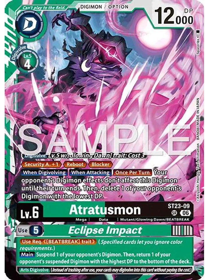 ST23-09 SR Atratusmon/Eclipse Impact 1