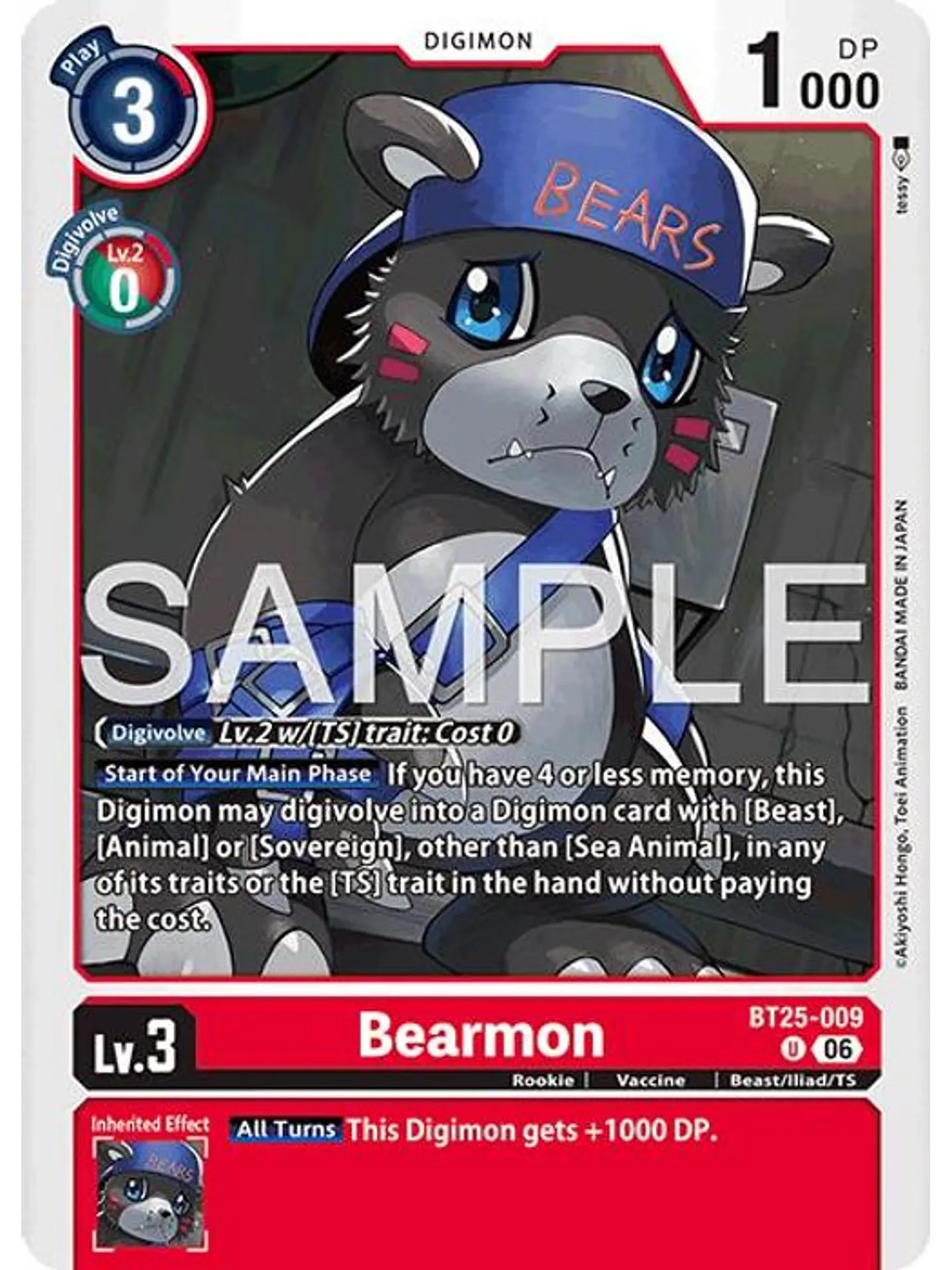 BT25-009 U Bearmon 1