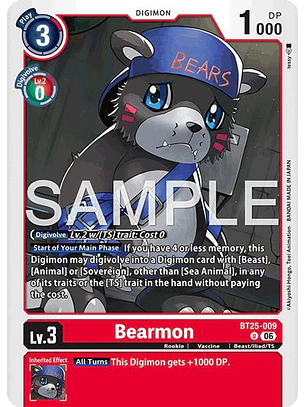 BT25-009 U Bearmon