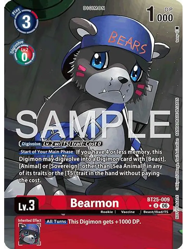 BT25-009 (Alternate Art) Bearmon 1