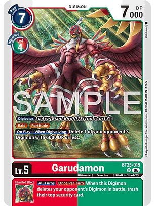 BT25-015 U Garudamon
