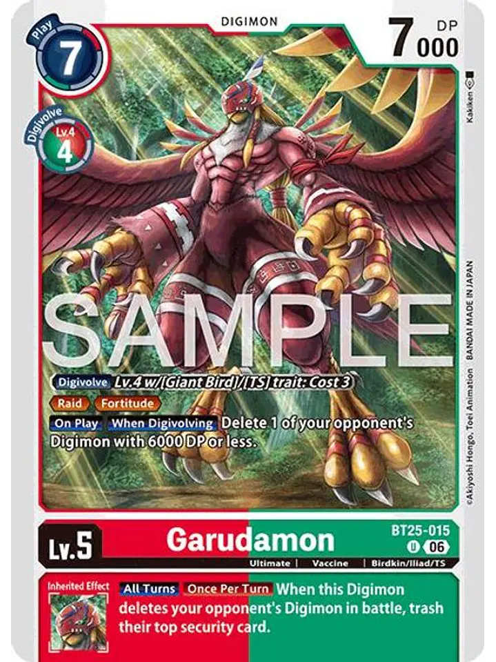 BT25-015 U Garudamon 1