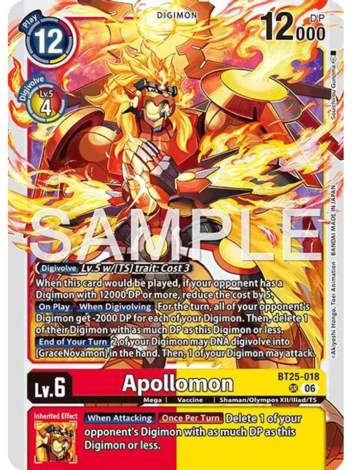 BT25-018 SR Apollomon 1
