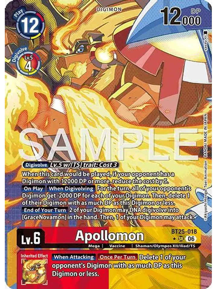 BT25-018 (Alternate Art) Apollomon 1
