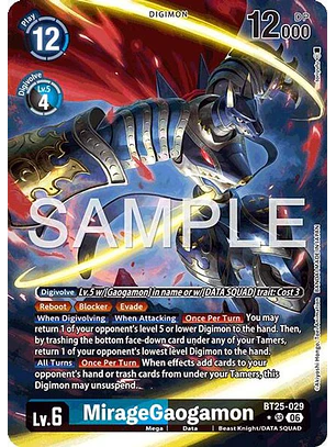 BT25-029 (Alternate Art) MirageGaogamon