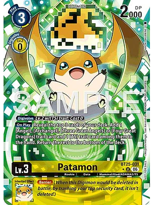 BT25-031 (Alternate Art) Patamon