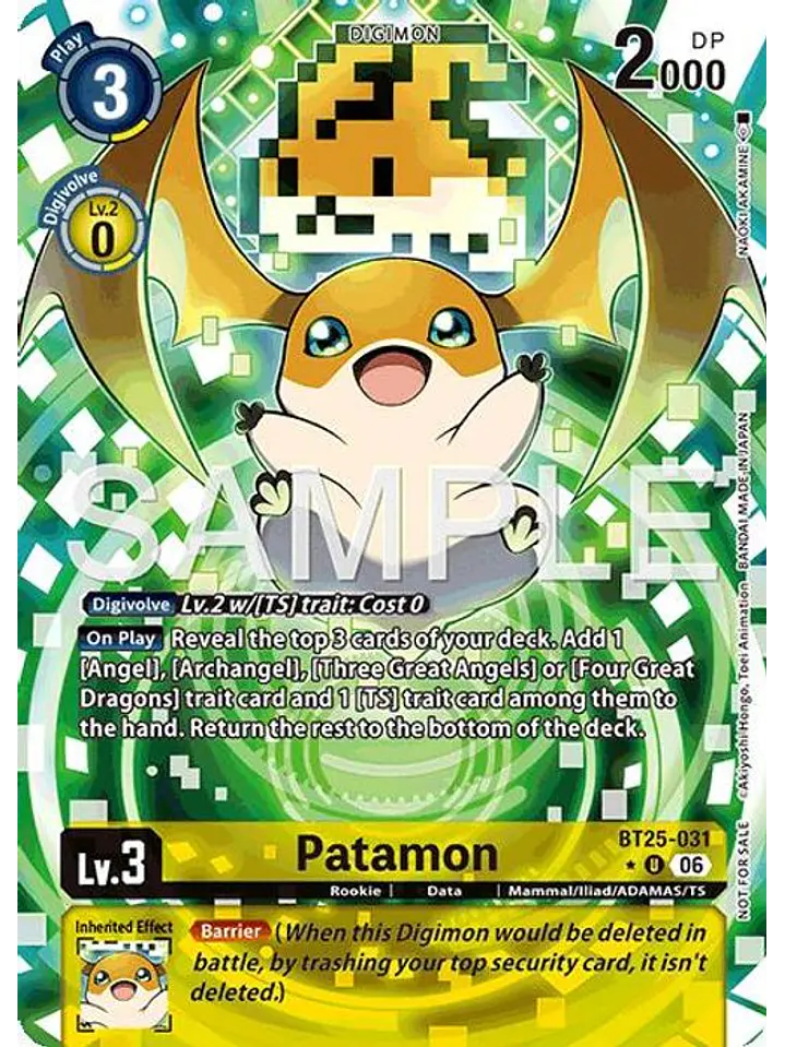 BT25-031 (Alternate Art) Patamon 1