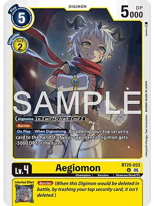 BT25-033 U Aegiomon