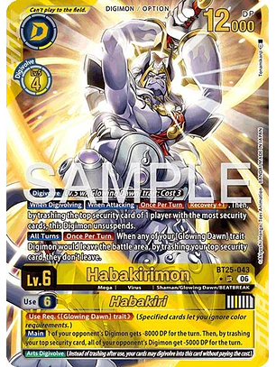 BT25-043 (Alternate Art) Habakirimon/Habakiri