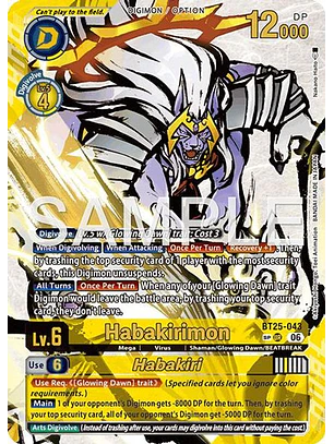 BT25-043 (Special Rare) Habakirimon/Habakiri