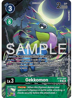 BT25-046 (Alternate Art) Gekkomon