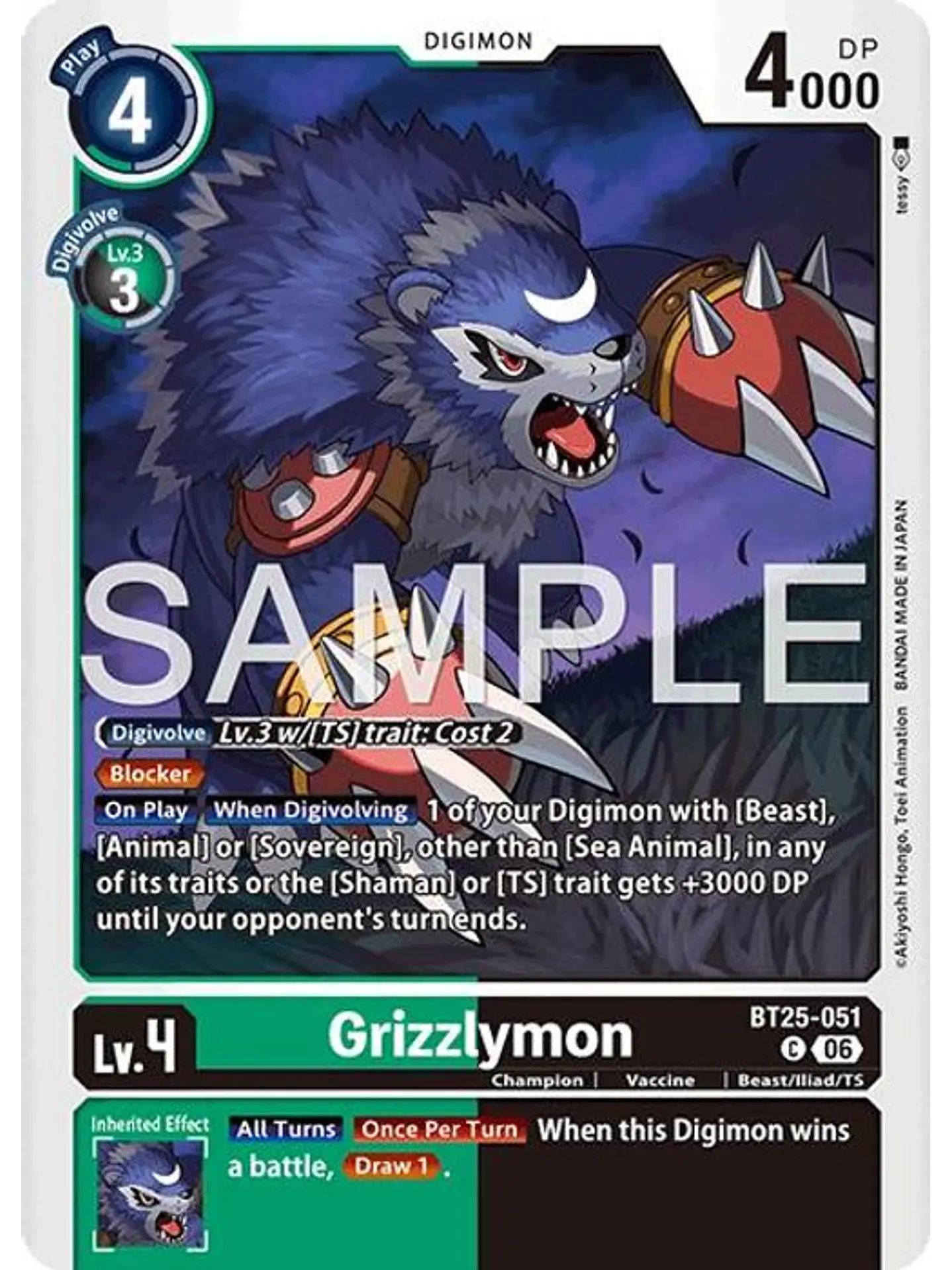 BT25-051 C Grizzlymon 1