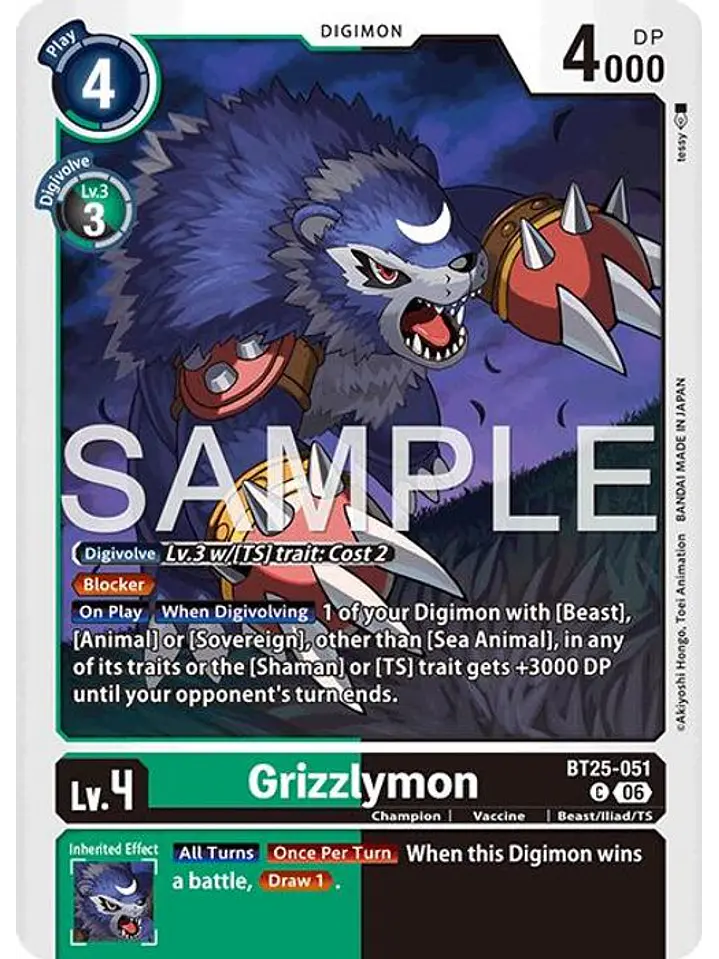 BT25-051 C Grizzlymon 1