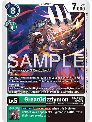 BT25-054 R GreatGrizzlymon