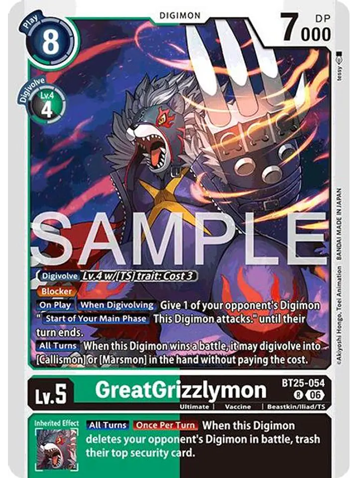 BT25-054 R GreatGrizzlymon 1