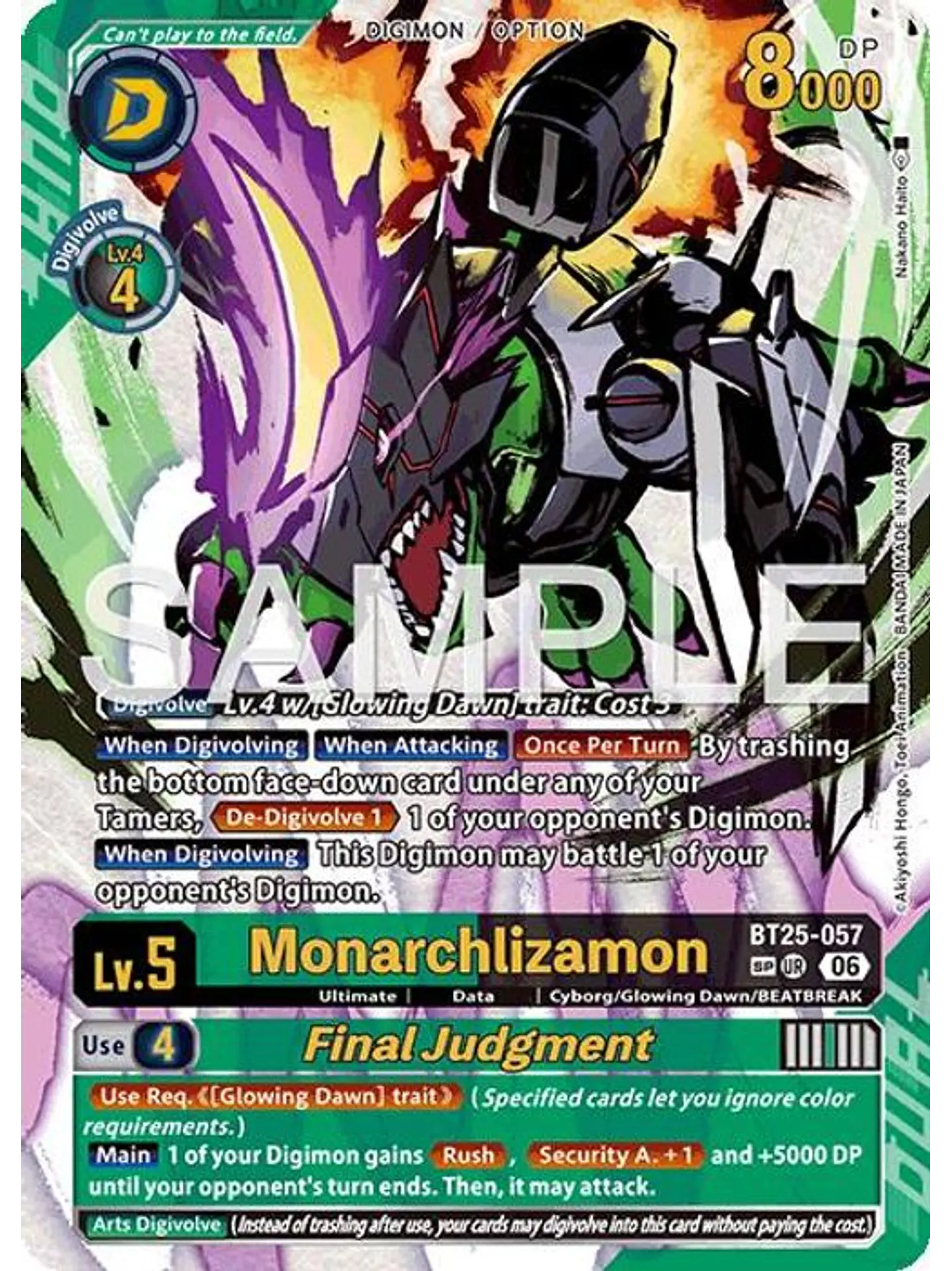 BT25-057 (Special Rare) Monarchlizamon/Final Judgment 1