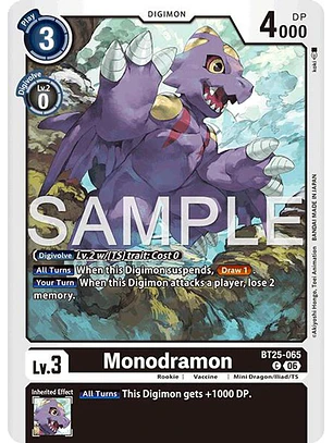 BT25-065 C Monodramon