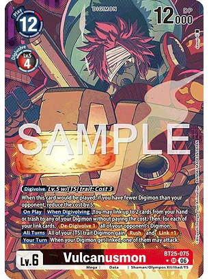 BT25-075 (Alternate Art) Vulcanusmon