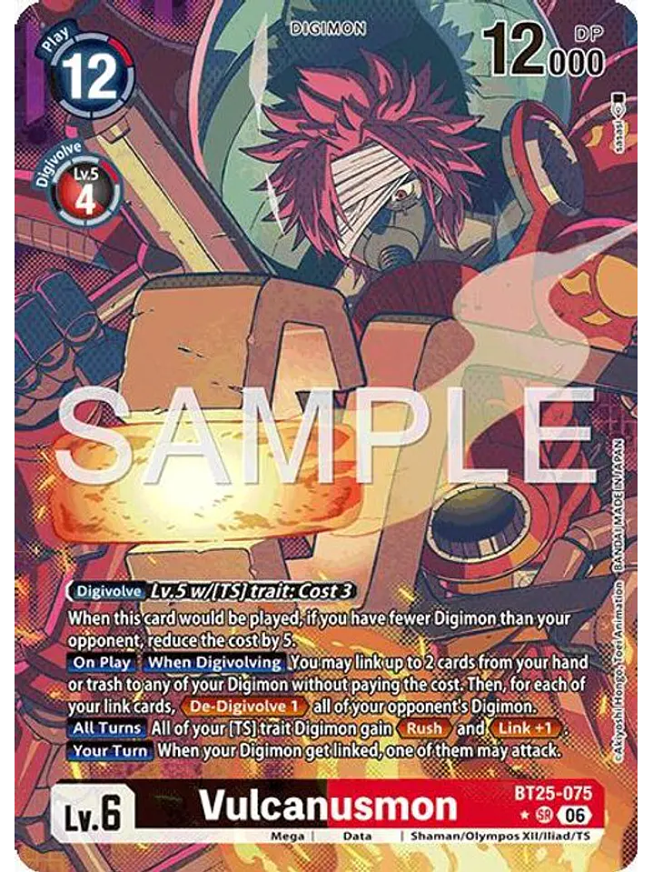 BT25-075 (Alternate Art) Vulcanusmon 1