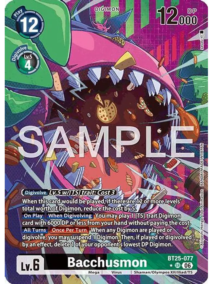 BT25-077 (Alternate Art) Bacchusmon 1