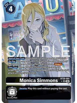 BT25-091 (Alternate Art) Monica Simmons