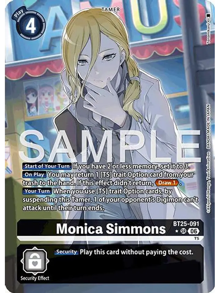 BT25-091 (Alternate Art) Monica Simmons 1