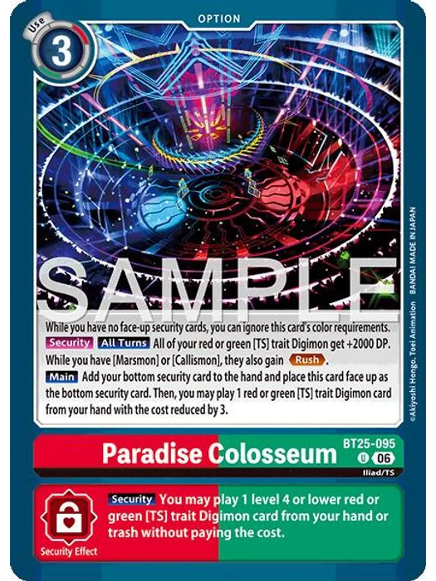 BT25-095 U Paradise Colosseum 1