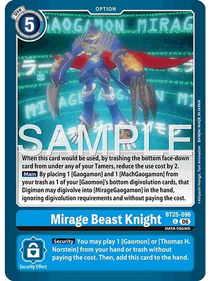 BT25-096 C Mirage Beast Knight