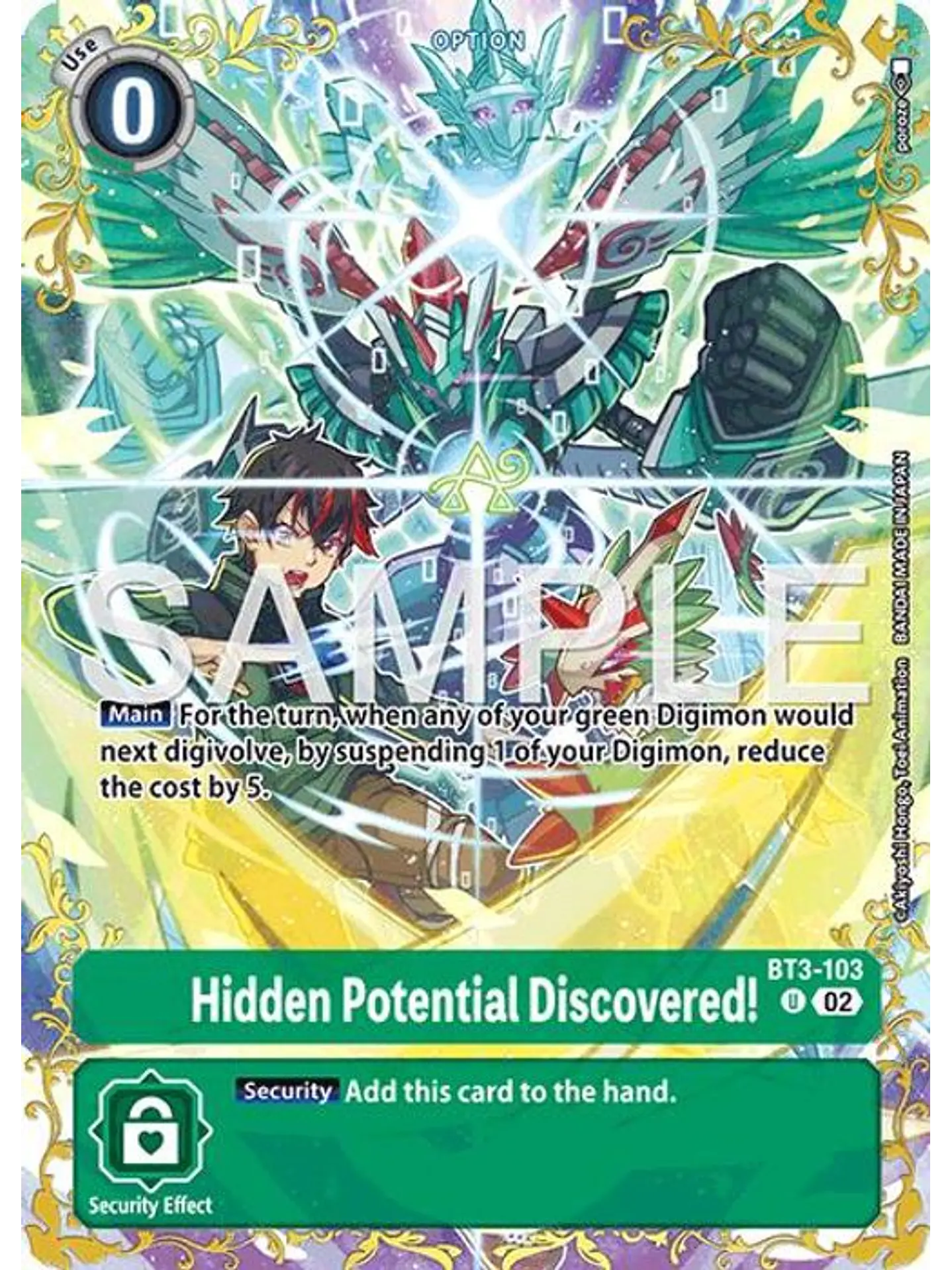 BT3-103 (Rare Pull) Hidden Potential Discovered! 1
