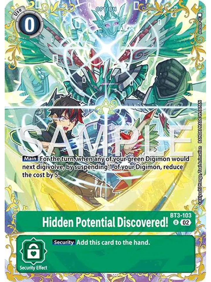 BT3-103 (Rare Pull) Hidden Potential Discovered! 1