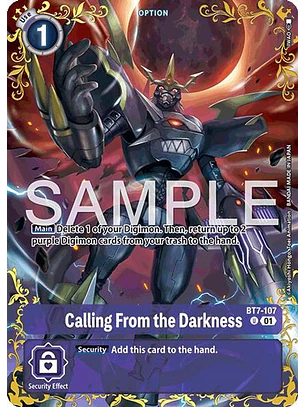 BT7-107 (Rare Pull) Calling From the Darkness