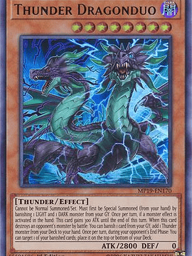 Thunder Dragonduo - MP19-EN170 - Ultra Rare 1st Edition