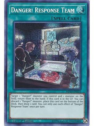 Danger! Response Team - MP19-EN221 - Prismatic Secret Rare 1st Edition