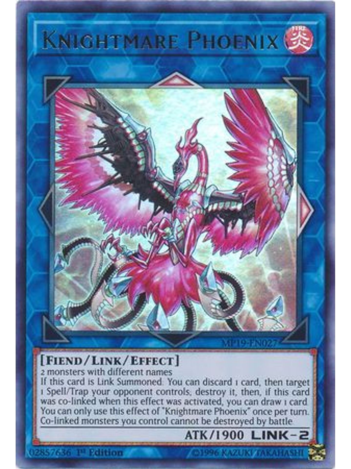 Knightmare Phoenix - MP19-EN027 - Ultra Rare 1st Edition 1