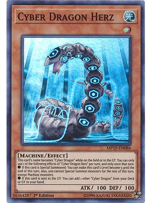 Cyber Dragon Herz - MP19-EN086 - Super Rare 1st Edition