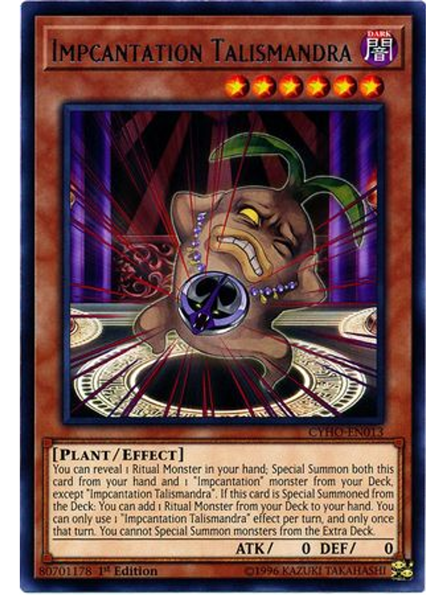 Impcantation Talismandra - CYHO-EN013 - Rare 1st Edition 1
