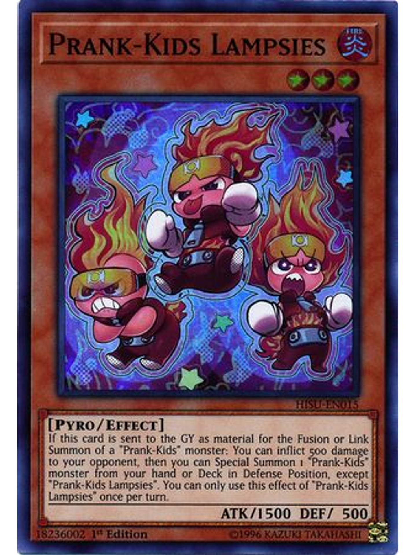 Prank-Kids Lampsies - HISU-EN015 - Super Rare 1st Edition 1