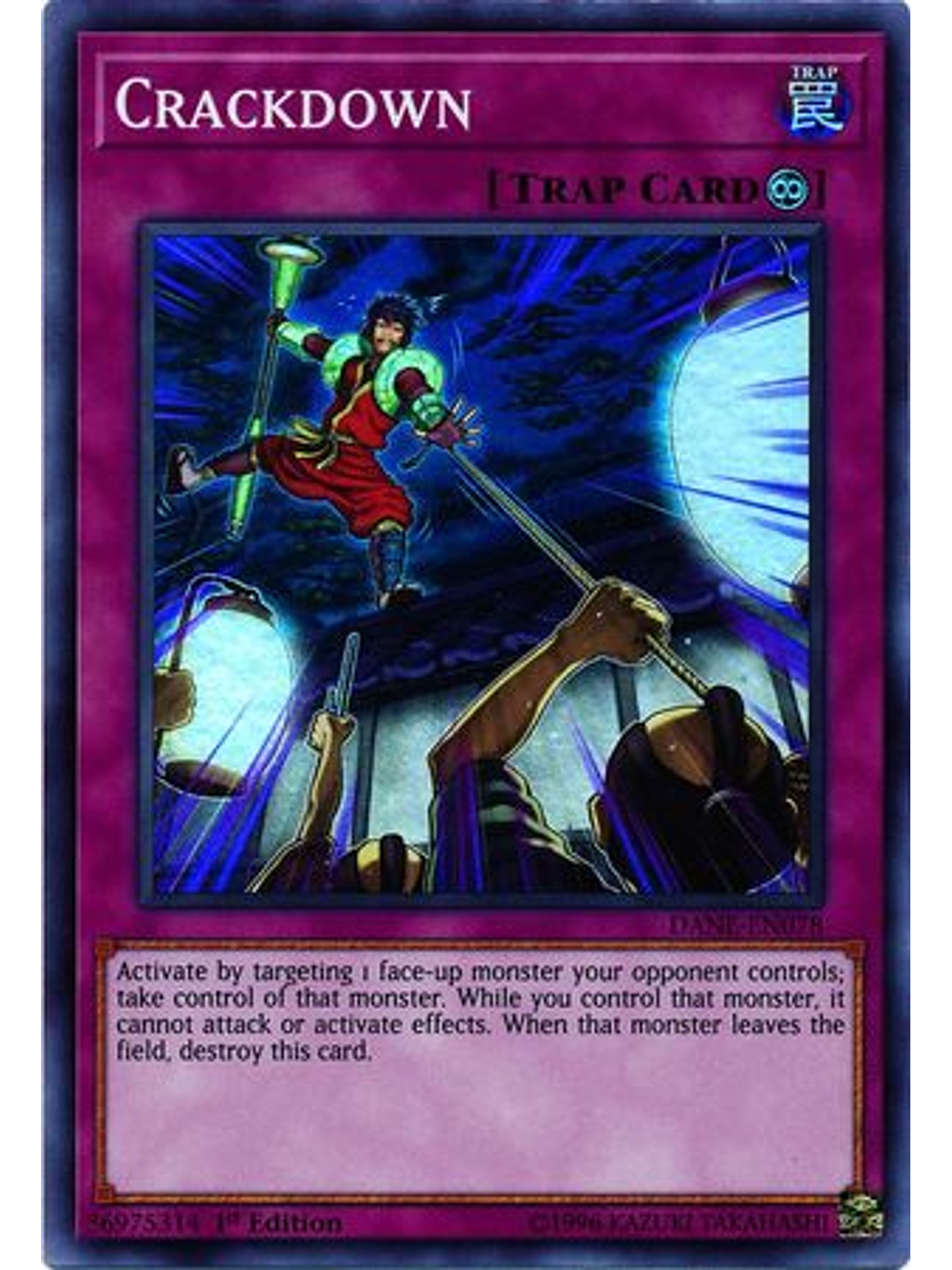 Crackdown - DANE-EN078 - Super Rare 1st Edition 1