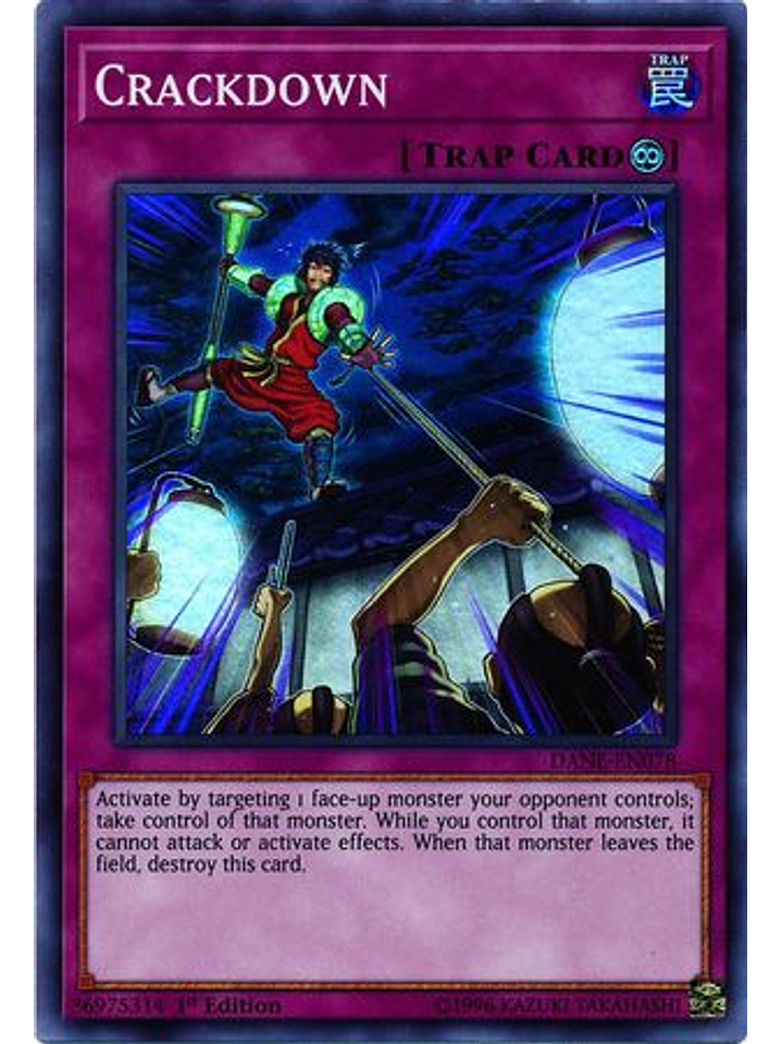 Crackdown - DANE-EN078 - Super Rare 1st Edition 1