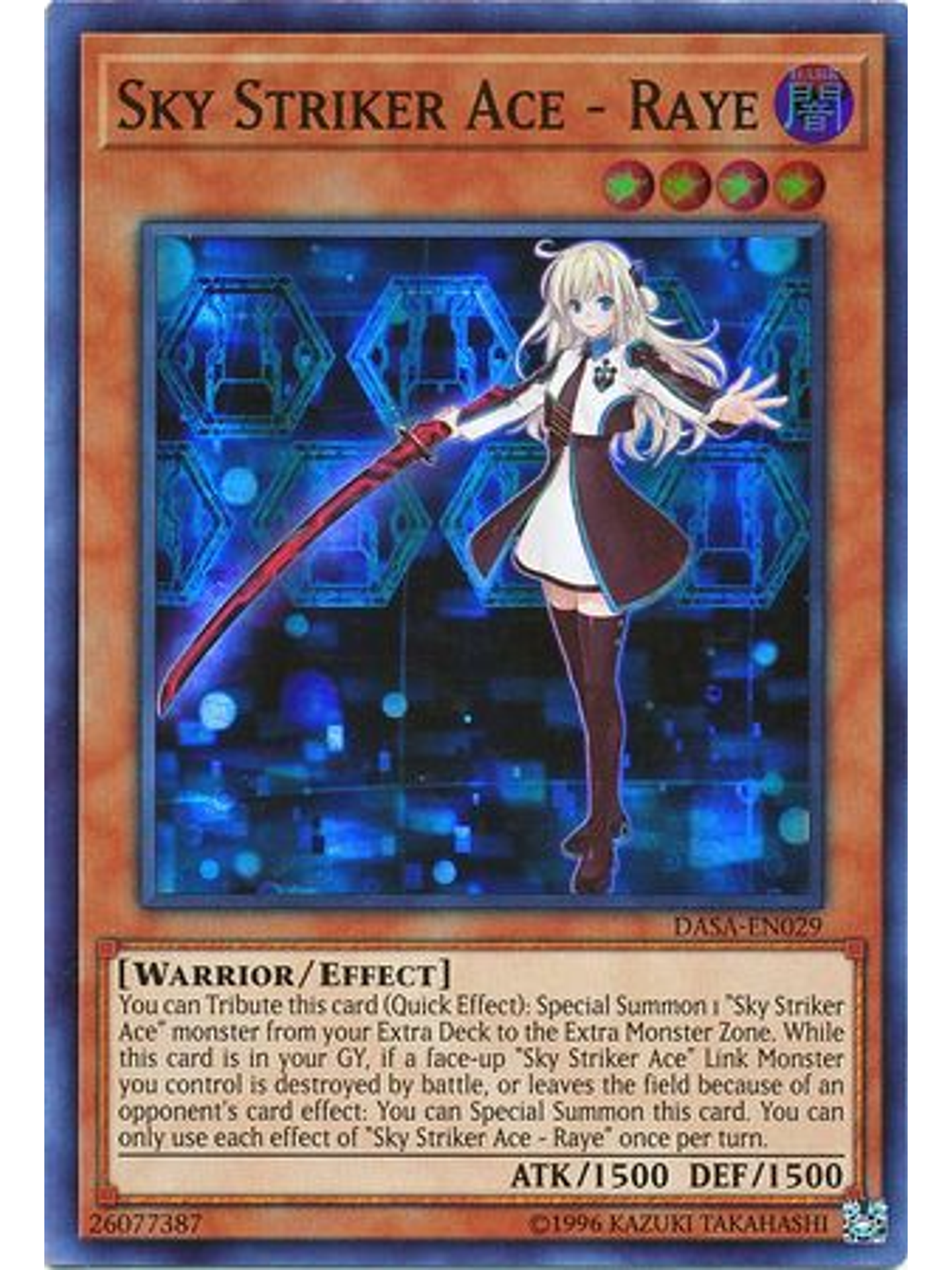Sky Striker Ace - Raye - DASA-EN029 - Super Rare Unlimited 1