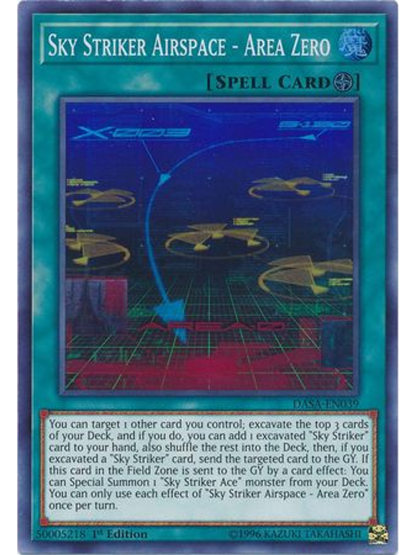 Sky Striker Airspace - Area Zero - DASA-EN039 - Super Rare 1st Edition 1