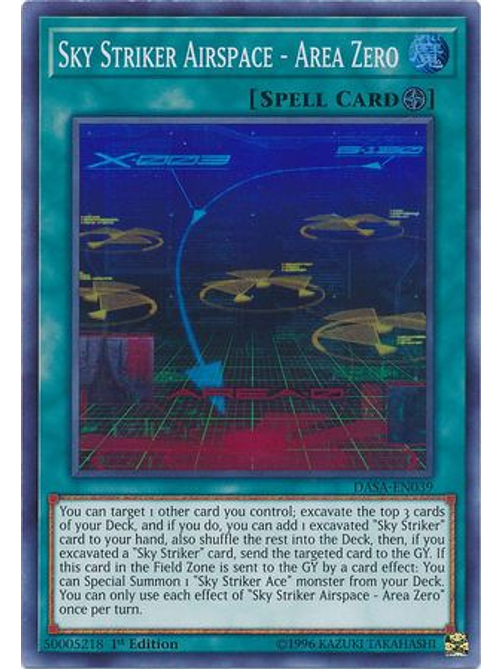 Sky Striker Airspace - Area Zero - DASA-EN039 - Super Rare 1st Edition 1