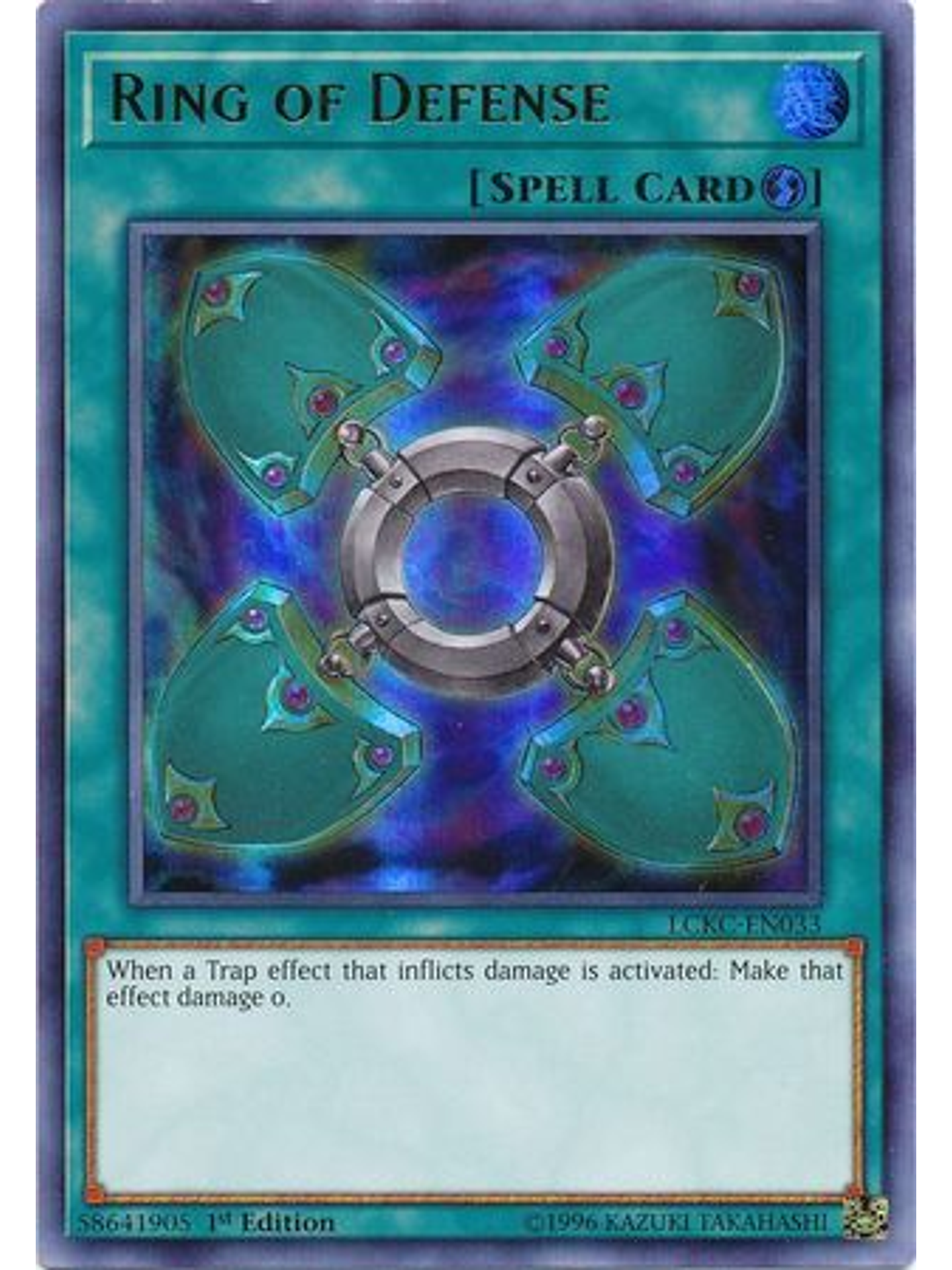 Ring of Defense - LCKC-EN033 - Ultra Rare 1st Edition 1