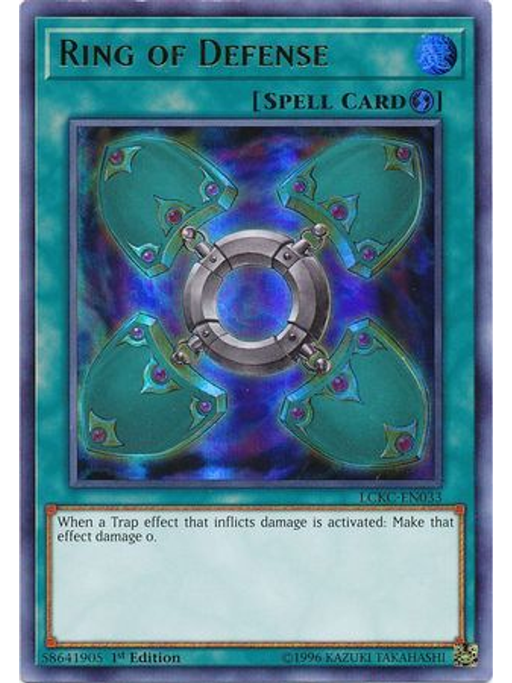 Ring of Defense - LCKC-EN033 - Ultra Rare 1st Edition 1