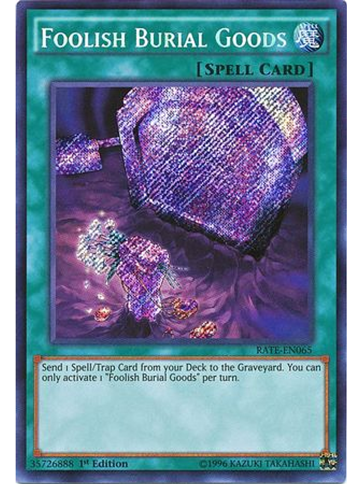 Foolish Burial Goods - RATE-EN065 - Secret Rare 1st Edition 1
