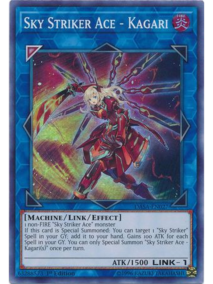 Sky Striker Ace - Kagari - DASA-EN027 - Super Rare 1st Edition 1