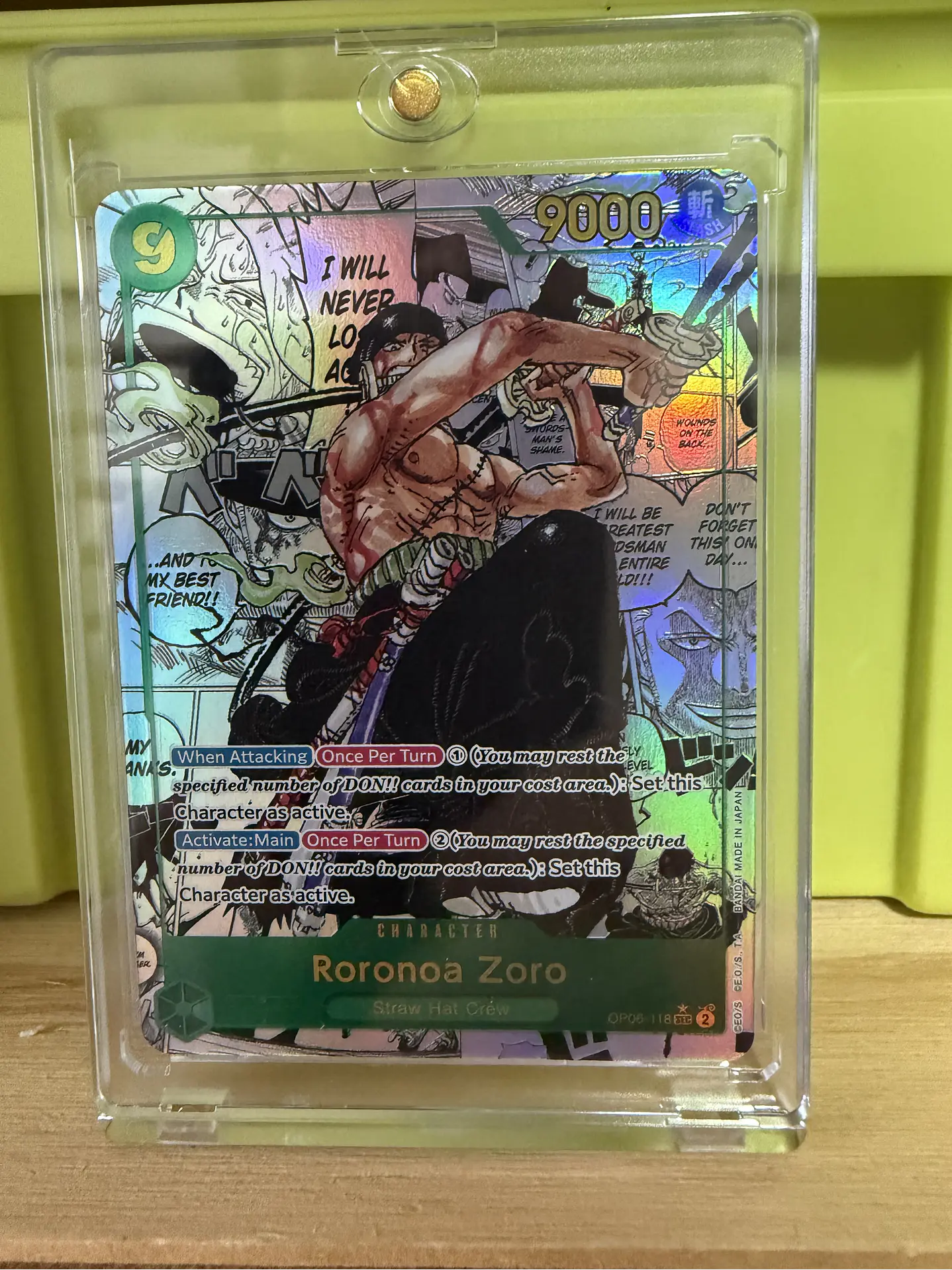 OP06-118 (Alternative Art) Roronoa Zoro (Manga) 2