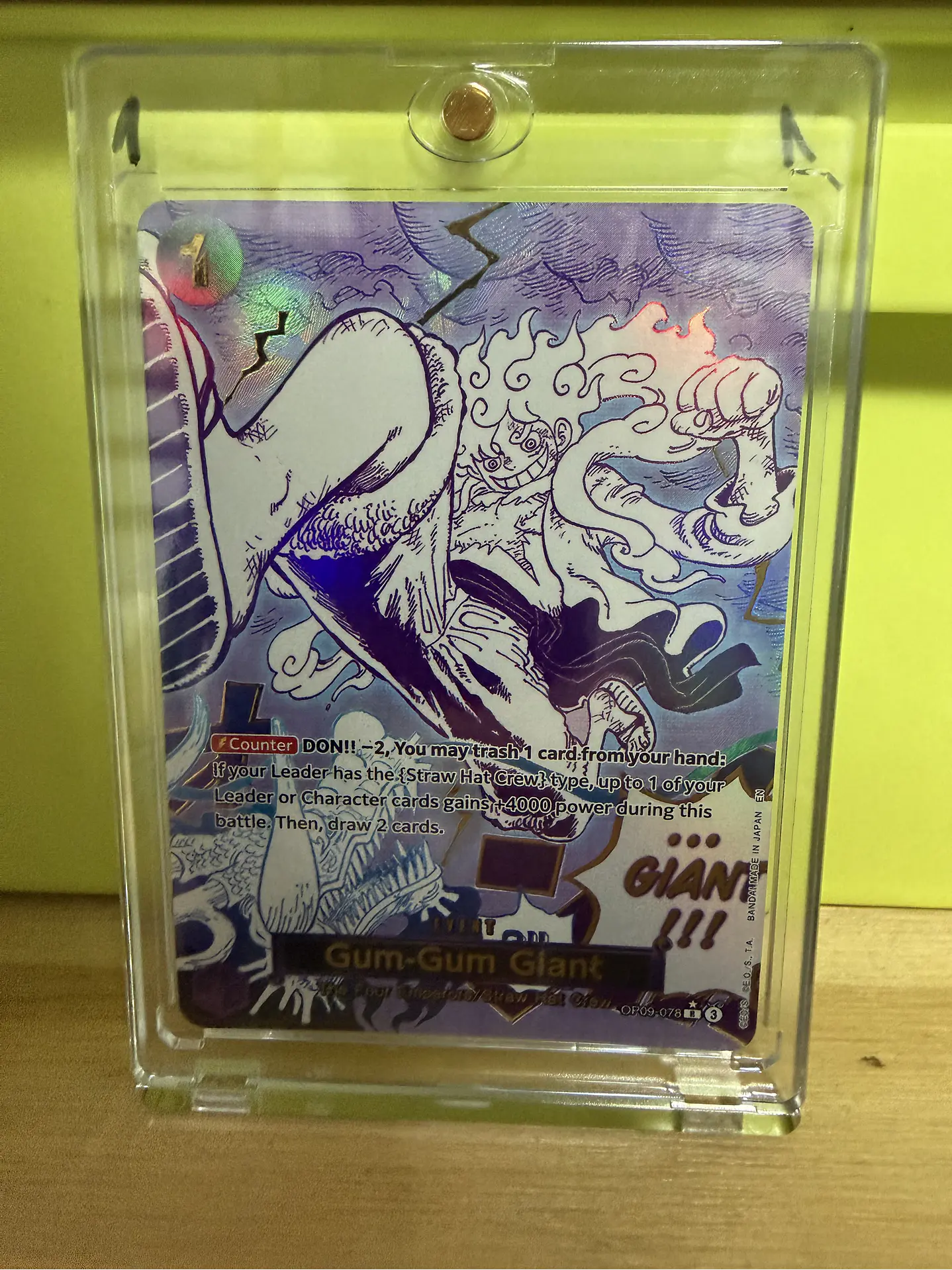 OP09-078 (Alternate Art) Gum-Gum Giant (Manga) (PRB02) 2