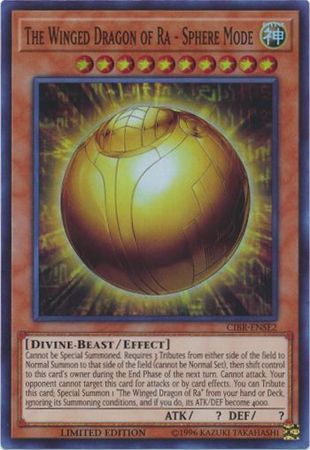 The Winged Dragon of Ra - Sphere Mode - CIBR-ENSE2 - Super Rare Limited