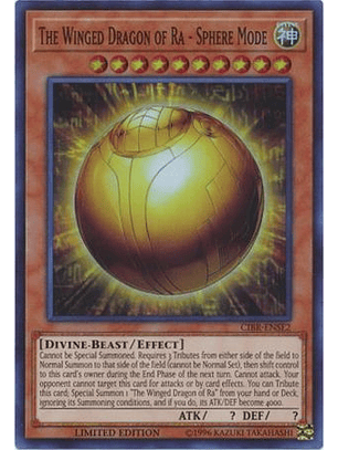 The Winged Dragon of Ra - Sphere Mode - CIBR-ENSE2 - Super Rare Limited